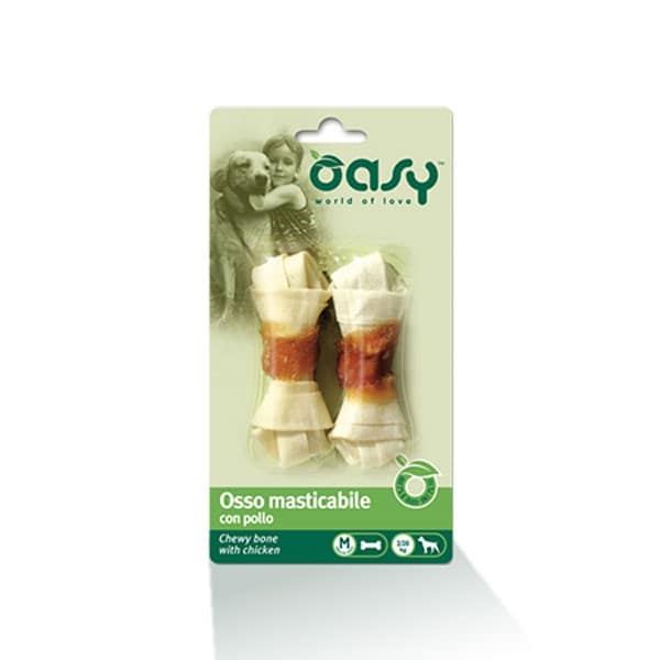 Oasy Osso Naturale al Pollo per Cani Taglia M