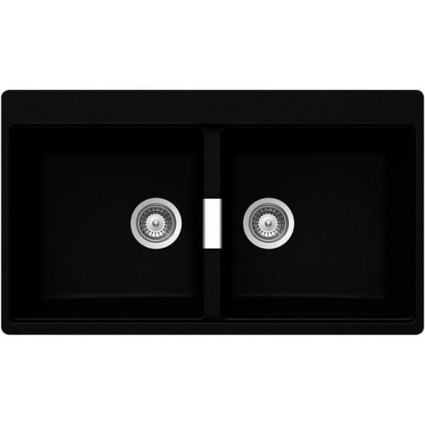 LAVELLO FRAGRANITE SCHOCK HONN200A84 NERO PURO#CONSEGNA IN 3 SETTIMANE#