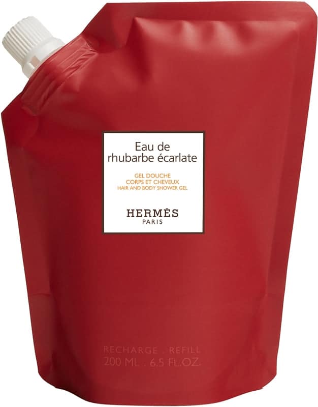 HERMÈS Le Bain Eau de rhubarbe écarlate gel doccia per corpo e capelli unisex 200 ml