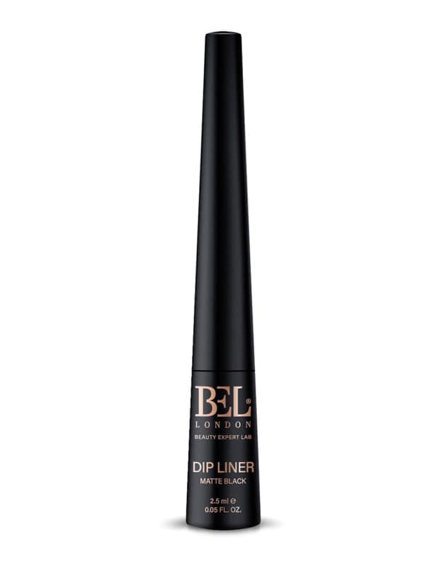 Bel London, Dip , Aqua, Waterproof, Colore, Contouring, Eyeliner Liquido, Nero Opaco, 2,5 ml