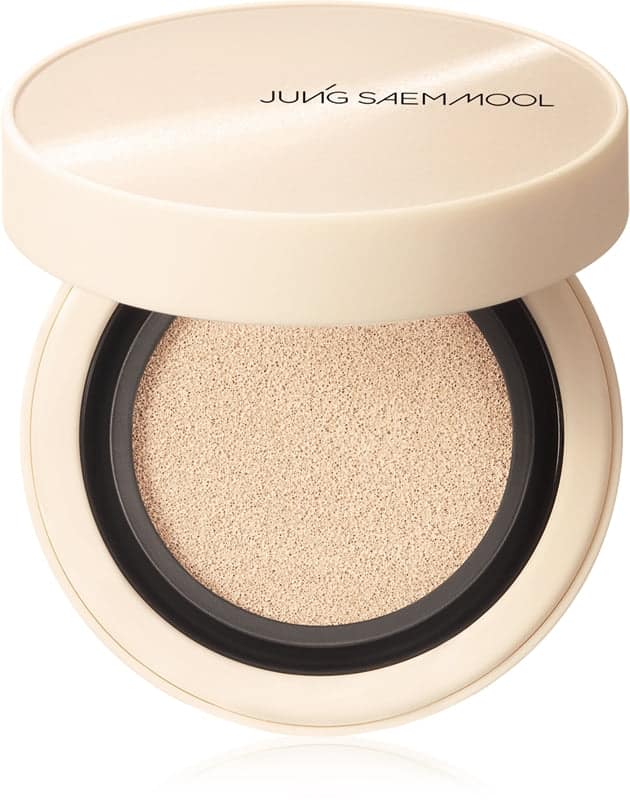 JUNG SAEM MOOL Skin Nuder Cover Layer Cushion fondotinta idratante in spugnetta + ricarica colore Light 2× 14 g