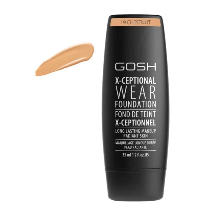 Gosh X-Ceptional Wear Fondotinta Trucco a lunga durata 19 Castagno 35 ml