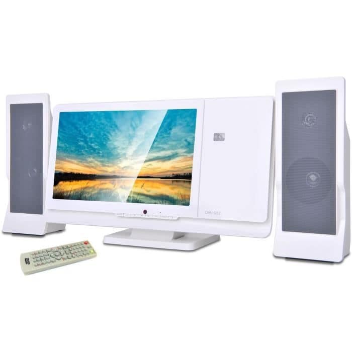 Hifi – INOVALLEY – CH43-DVD – Lettore DVD/CD – Schermo 12 – 60W – FM – USB 2.0 – SD/MMC – AV – Multilingua – 2.0CH – nuovo