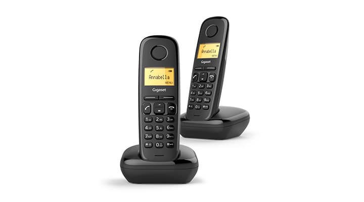 Gigaset A170 Duo Cordless DECT/GAP Nero Telefono DECT Identificazione del chiamante – nuovo