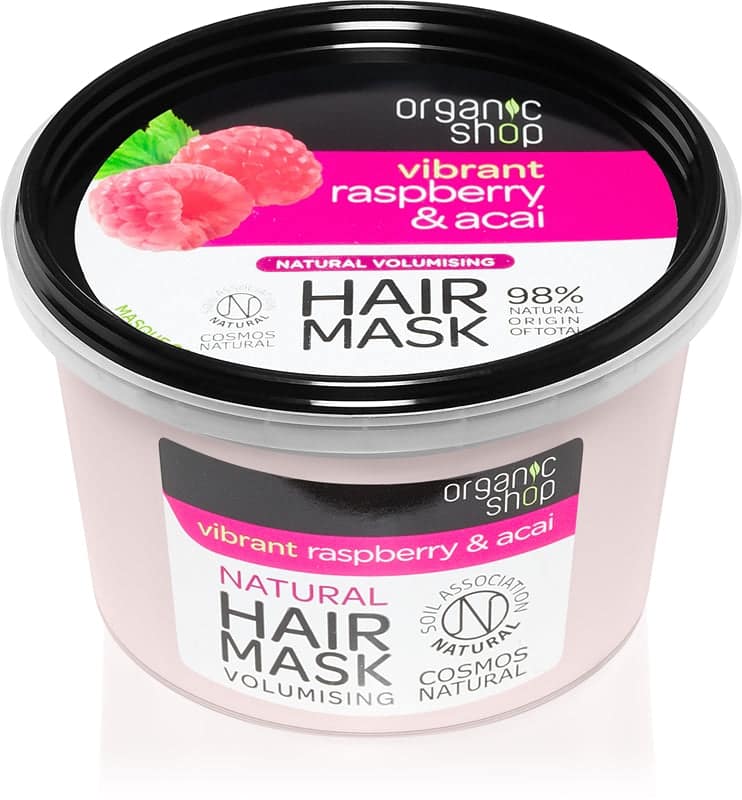 Organic Shop Vibrant Raspberry & Acai maschera per capelli nutriente 250 ml