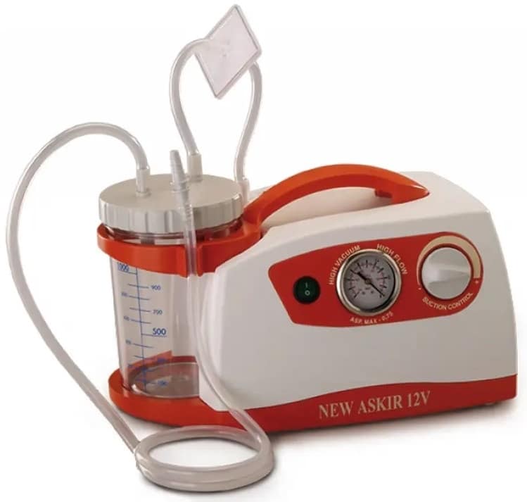 Aspiratore chirurgico NEW ASKIR 30 12V VASO 1 lt – da ambulanza solo con cavo auto 12V