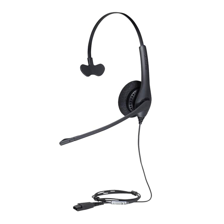 Jabra Biz 1500 Mono Wired Headband Office/Call Centre Bluetooth Nero - nuovo