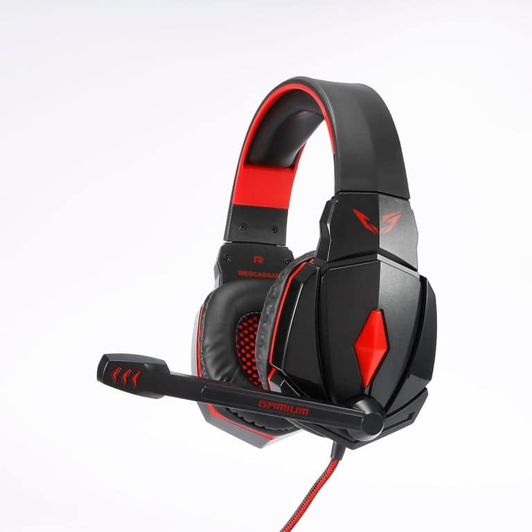 Gamium Micro Gaming Headset con microfono omnidirezionale e telecomando per PC, Mac, PS4, Xbox One, Switch, smartphone e tablet – nuovo