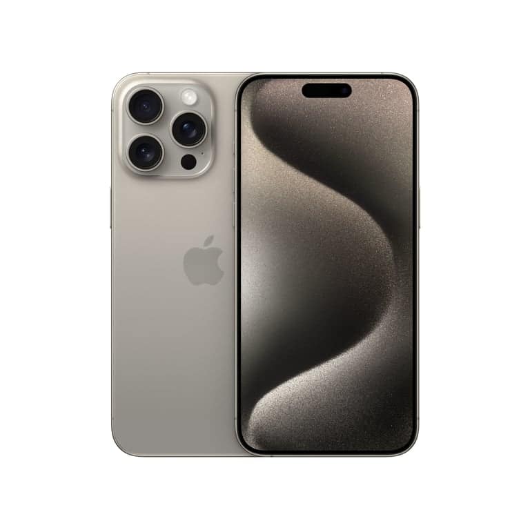 iPhone 15 Pro Max (5G) 512 GB, titanio naturale, sbloccato – Ricondizionato – Buono stato