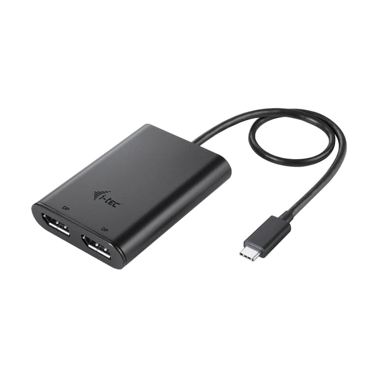 Adattatore video DP i-tec USB-C Dual 4K/60Hz (singolo 8K/30Hz) - nuovo