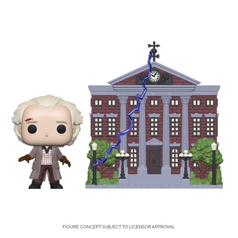 FUNKO Pop Town: Bttf-Doc con torre dell'orologio - nuovo