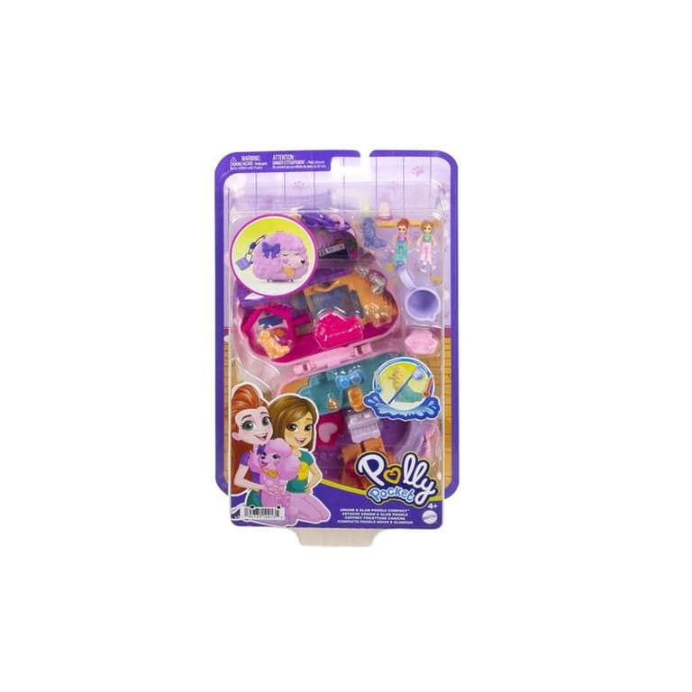 Set di figurine Mattel Barboncino spa Polly Pocket - nuovo