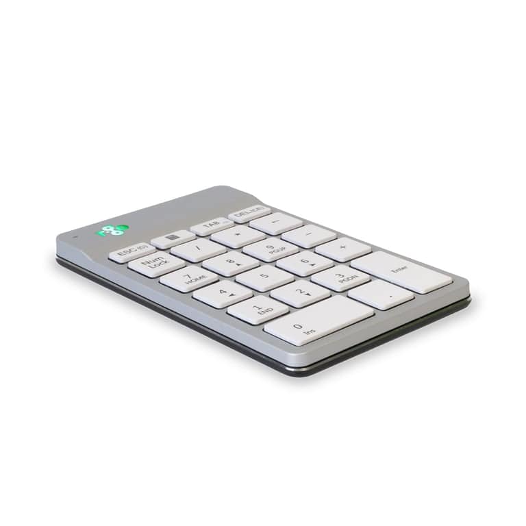R-Go Tools Numpad Break Keyboard R-Go , tastiera numerica ergonomica con software di pausa, bluetooth, bianco – nuovo