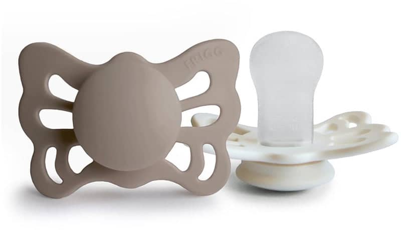 FRIGG Butterfly Size 1:0-6 mesi ciuccio Portobello/Cream 2 pezzi