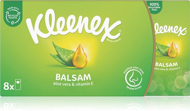 Kleenex Balsam BalmCare fazzoletti di carta 8× 9 pezzi