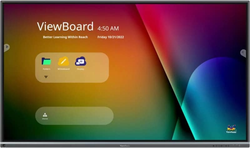 Lavagna interattiva Viewsonic IFP7550-5F 190,5 cm (75 ) 3840 x 2160 pixel Touchscreen Nero HDMI – nuovo