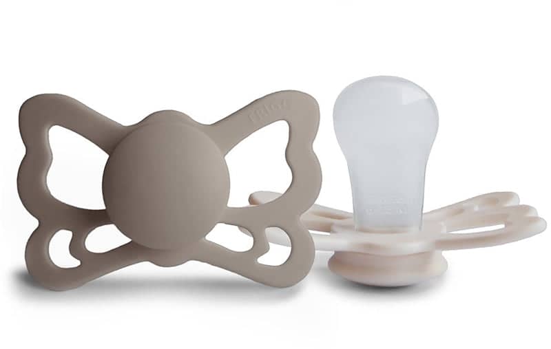 FRIGG Butterfly Size 2:6-18 mesi ciuccio Portobello/Cream 2 pezzi