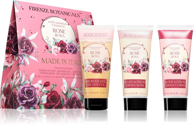 La Florentina Rose Crema per le mani, gel doccia e lozione per il corpo confezione regalo