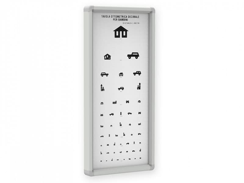 Ottotipo non luminoso pediatrico - 3 metri