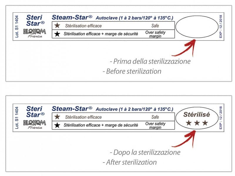 Test autoclave steam star - conf. 1000 pz.
