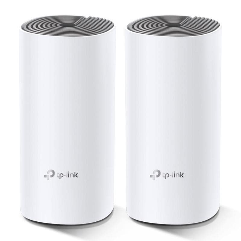 Tp-link deco e4 2-pack router wireless dual-band 2.4ghz-5ghz fast ethernet bianco