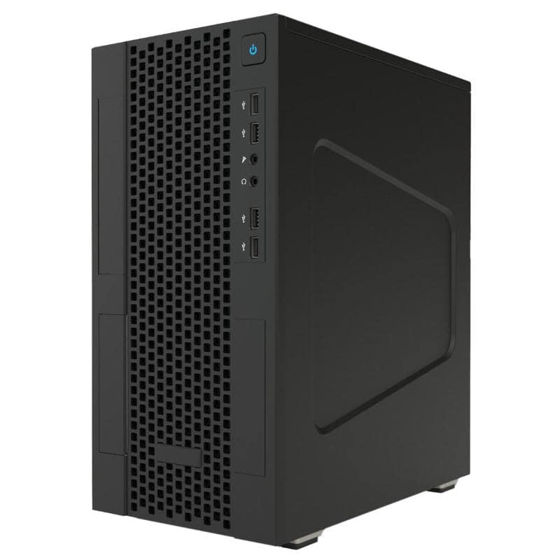 Itek smallcom-p case mini tower m-atx 1xusb3 2xusb2 1xusb type-c mesh nero