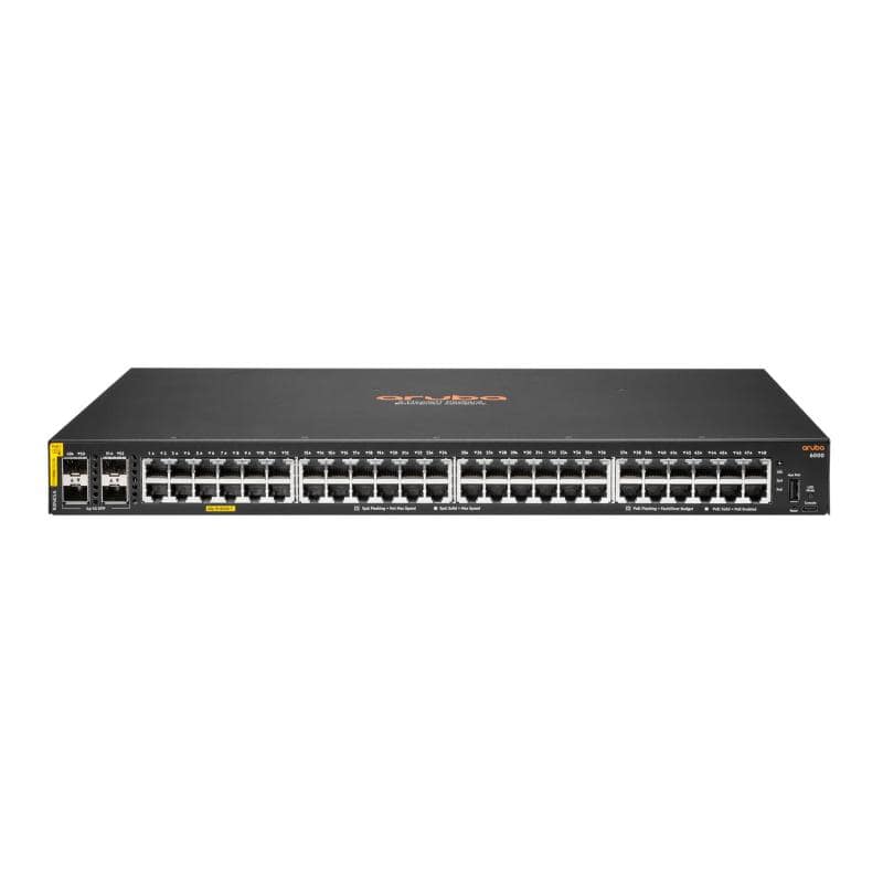 Hp enterprise aruba 6000 48g class4 poe 4sfp 370w gestito l3 gigabit ethernet 10-100-1000 supporto power over ethernet 1u