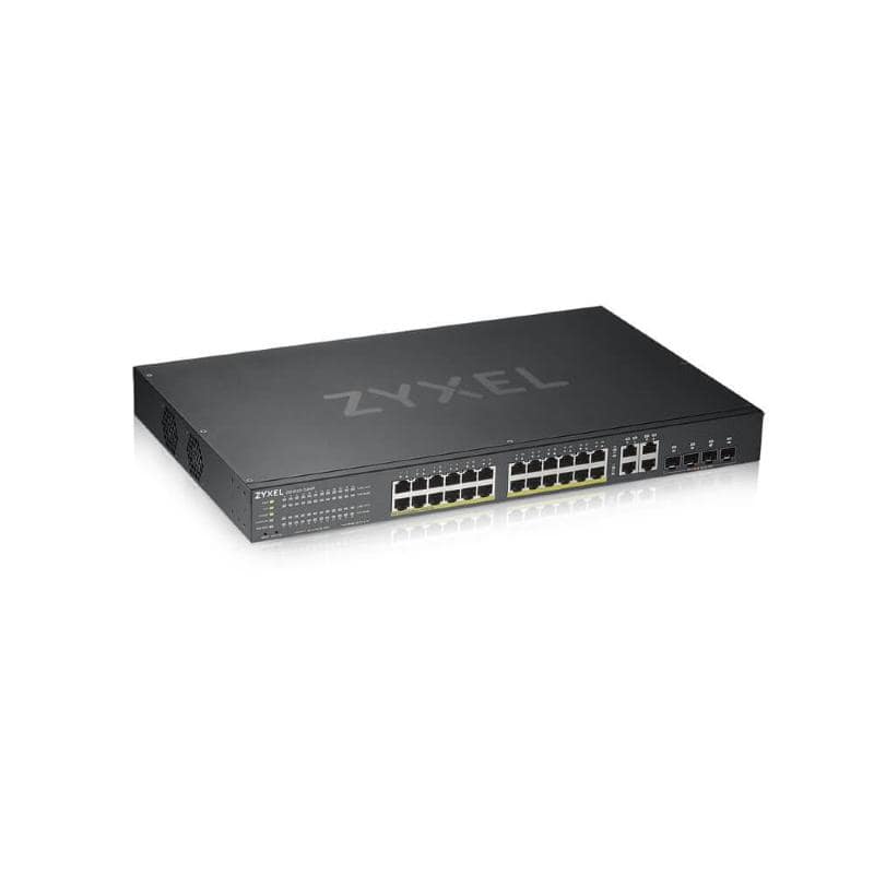 Zyxel gs1920-24hpv2 switch 24 porte gestito gigabit ethernet (10/100/1000) nero supporto power over ethernet (poe)