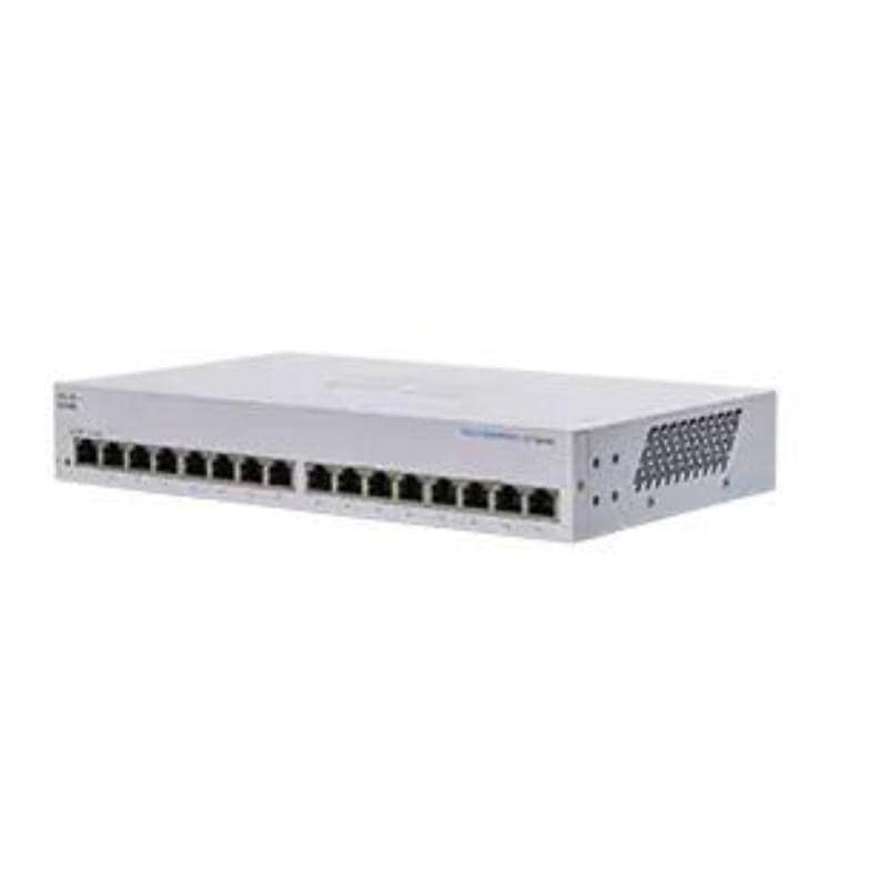 Cisco business 110 series cbs110-16t-eu switch non gestito 16 x 10/100/1000 montabile su rack