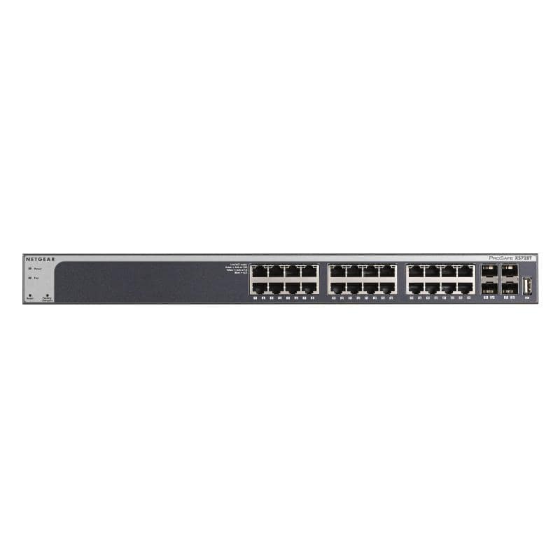 Netgear prosafe xs728t switch 28 porte gestito l2+/l3 10g ethernet (100/1000/10000)