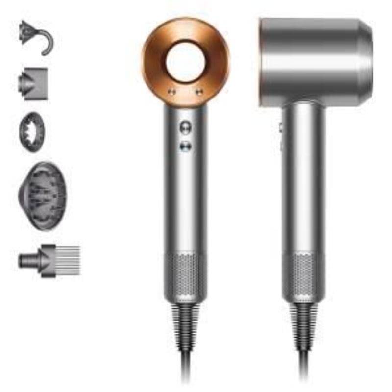Dyson asciugacapelli hd07 supersonic hair dryer 1600w nichel rame
