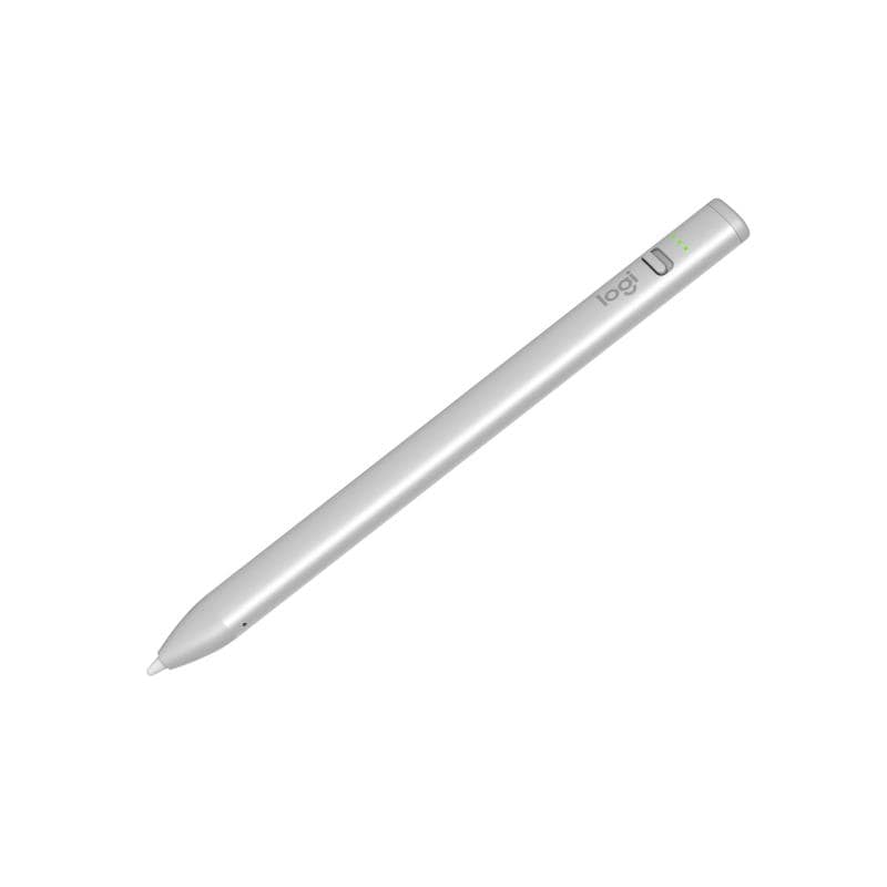 Logitech crayon matita digitale per ipad con porta usb-c con tecnologia apple pencil precisione al pixel senza latenza e punta intelligente dinamica con ricarica usb-c rapida argento