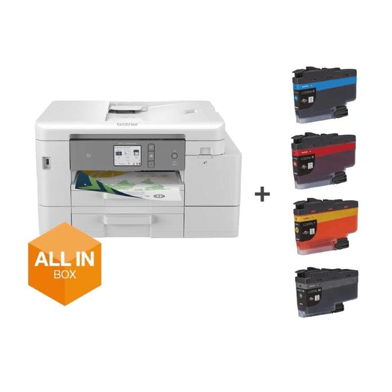 Brother mfc-j4540dwxl stampante multifunzione ink jet a colori a4 adf wi-fi fax usb 2.0 lan nfc 20ppm
