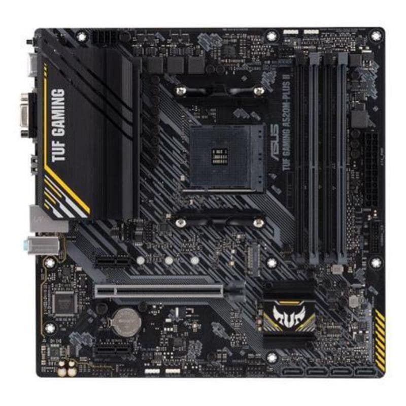 Asus tuf gaming a520m-plus ii scheda madre da gioco micro-atx amd a520 ryzen am4 con supporto m.2 porte usb 3.2 gen.1 sata 6 gbps e connettori aura 2.gen