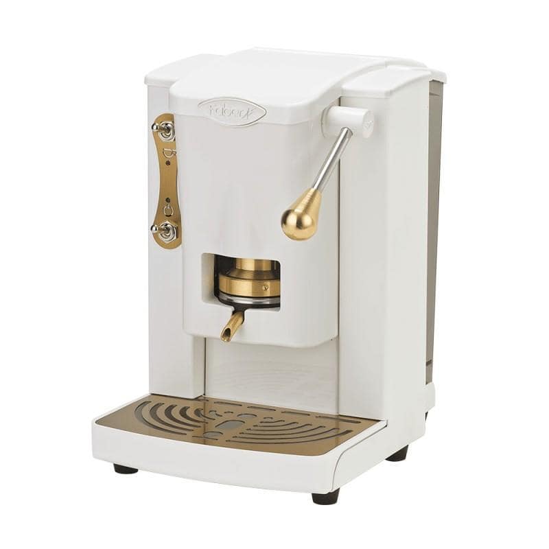 Faber new slot mini plast macchina da caffe cialde 44mm ottone ed.bianco