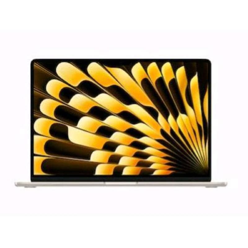 Apple macbook air 15.3 liquid retina chip m2 8-core gpu 10-core ram 8gb-ssd 512gb-macos ventura starlight (mqkv3t/a)