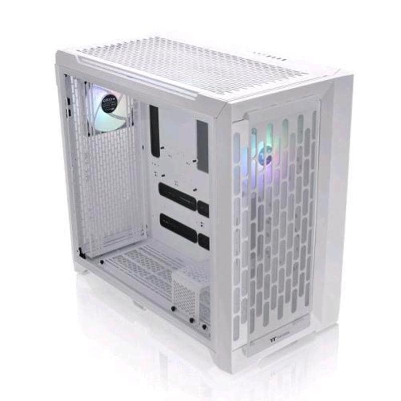 Thermaltake cte c750 tg argb case full tower atx eatx micro atx mini-itx pannello laterale in vetro temperato 1xusb-c 3.2 4xusb-a 3.0 1xaudio hd 3xventole argb 140mm snow white