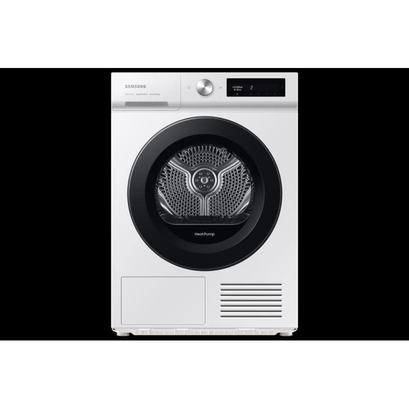 Samsung dv90bb5245aw asciugatrice a pompa di calore classe energetica a+++ capacita` di carico 9kg digital inverter optimal dry ai control flat design