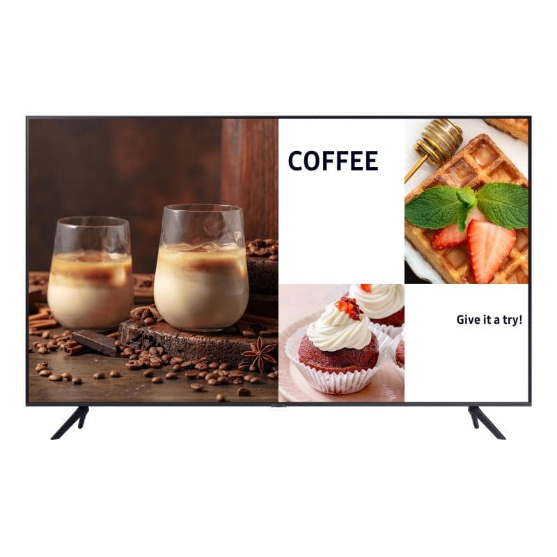 Samsung lh75bechlguxen visualizzatore di messaggi pannello piatto per segnaletica digitale 75“ led wi-fi 4k ultra hd nero processore integrato tizen