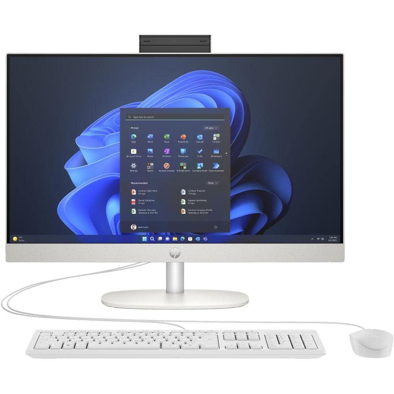 Hp proone 240 g10 all in one 23.8 i5-1335u 3.4ghz ram 8gb-ssd 256gb nvme-iris xe graphics-wi-fi 6-win 11 prof bianco 3 anni di garanzia (884q1ea#abz