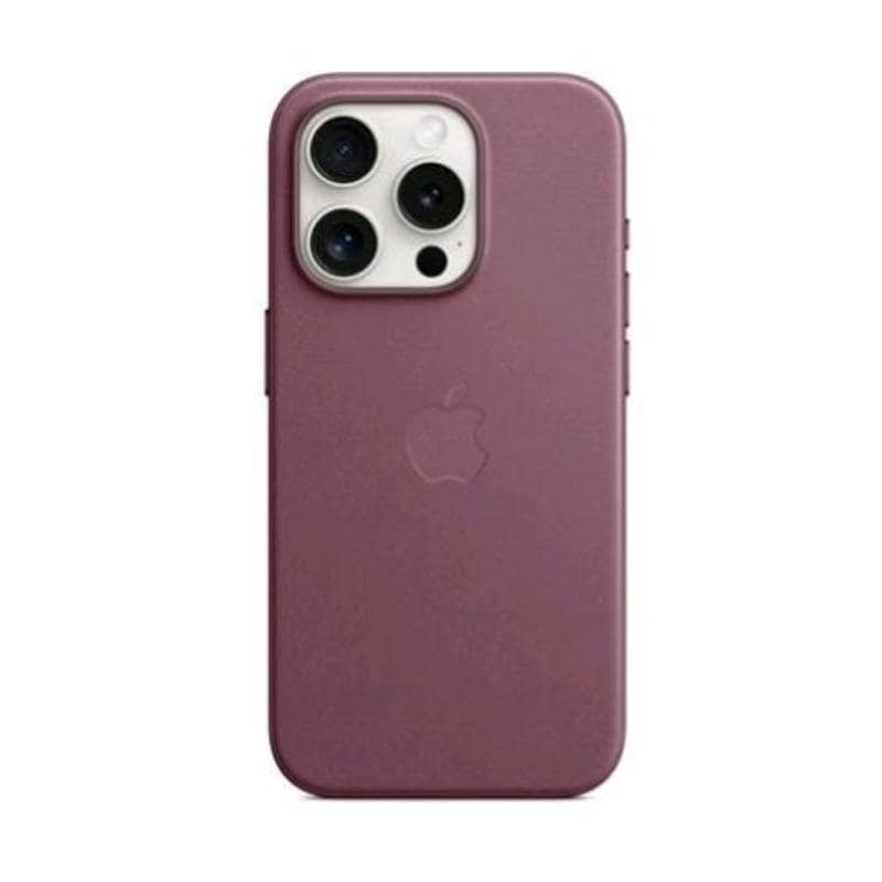 Apple iphone 15 pro custodia magsafe in tessuto finewoven mulberry