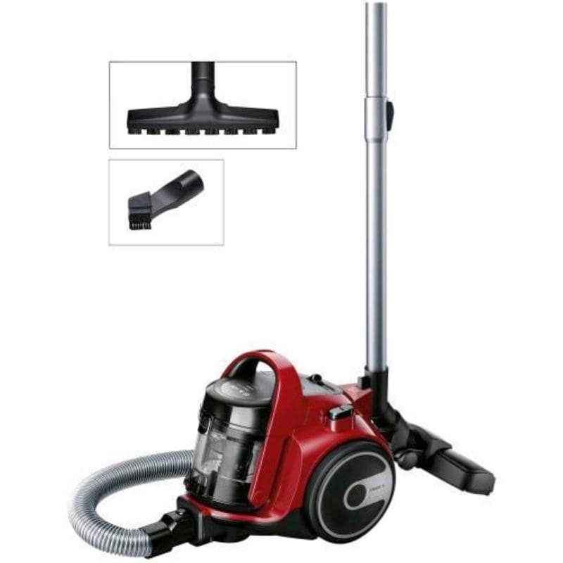 Bosch bgc05aaa2 aspirapolvere a carrello senza sacco 700w 1,5 litri 78db rosso-nero