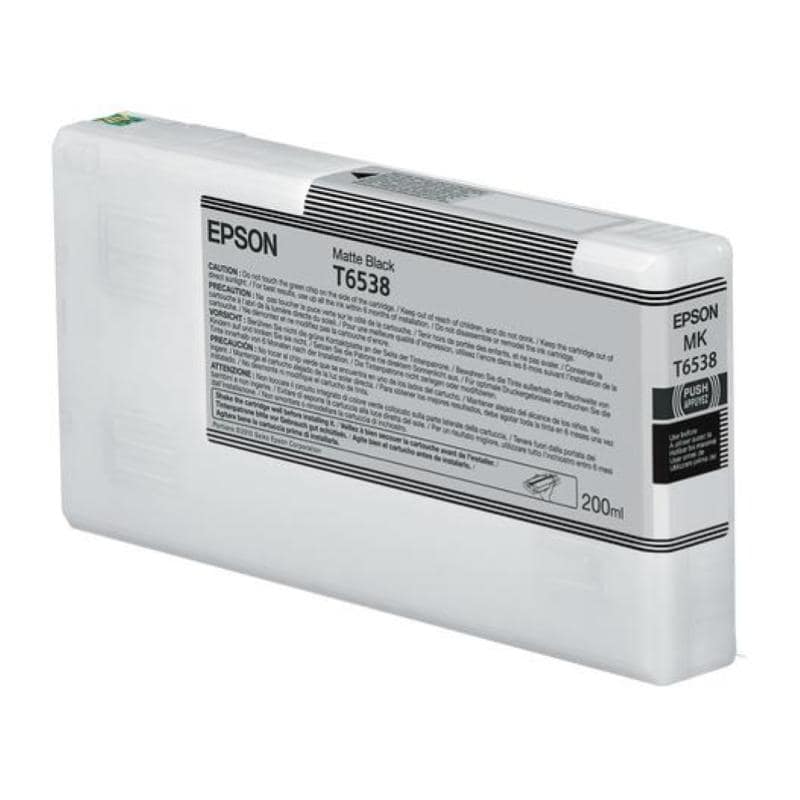 Epson t6538 cartuccia ink nero opaco 200 ml per stylus pro 4900 stylus pro 4900 designer edition stylus pro 4900 spectro m1 stylus pro 4900 spectro proofer designer edition stylus pro 4900 spectroproofer stylus pro 4900 spectroproofer uv