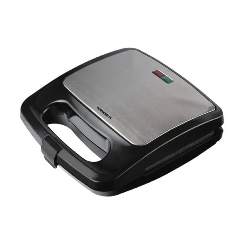 Termozeta piastra da cucina tostiera in acciaio inox 750 w nero silver