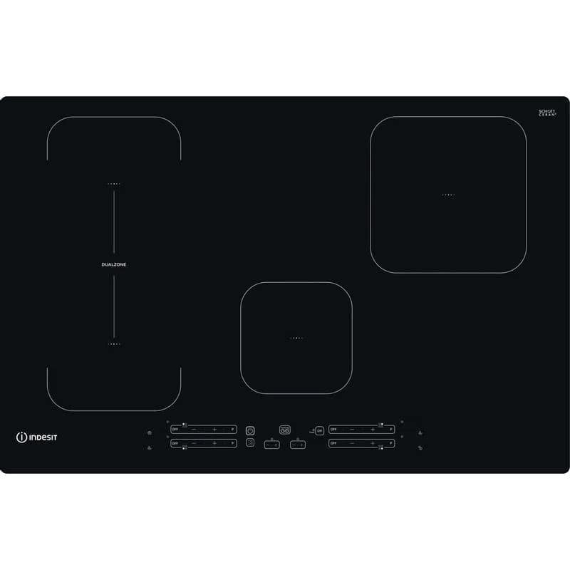 Piano Cottura Indesit da Incasso Induzione 77 cm 4 Zone Push-Go Vetroceramica Nera IB 21B77 NE #CONSEGNA IN 3 SETTIMANE#