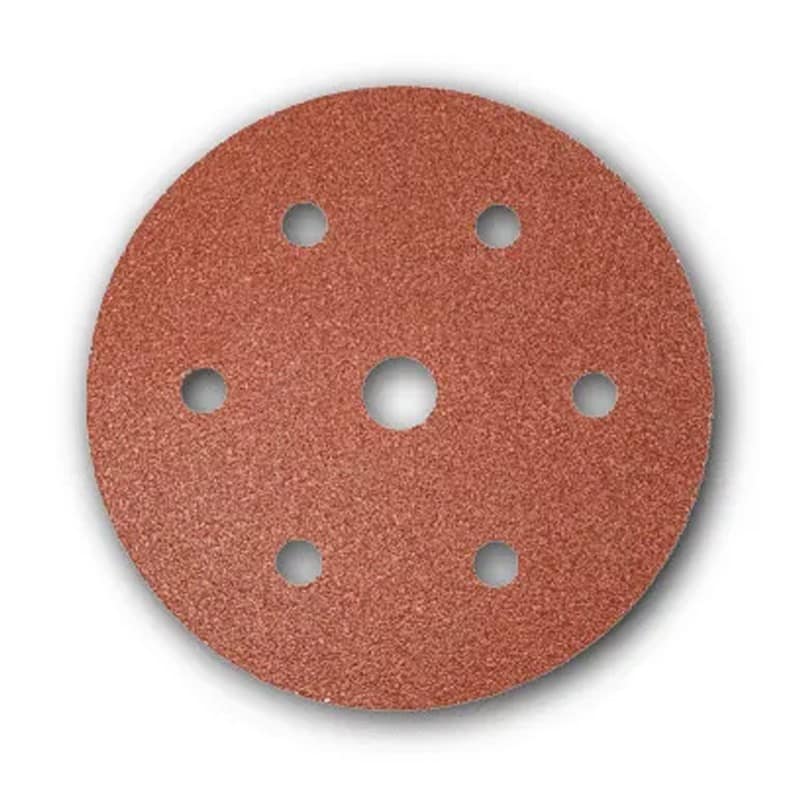 Disco abrasivo forato in carta Rurmec DC 120-225 per carteggiatura Ø225 mm grana 120 (100pz)