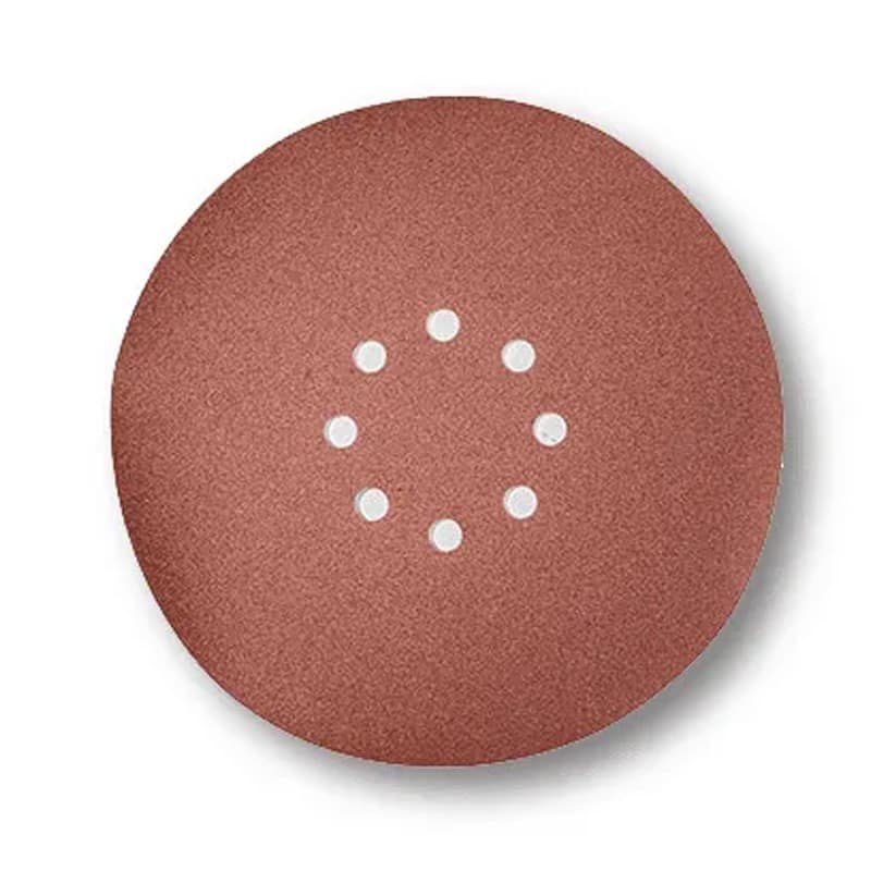 Disco abrasivo forato in carta Rurmec DCR 120-225 per carteggiatrici RC 1500 grana 120 (100pz)