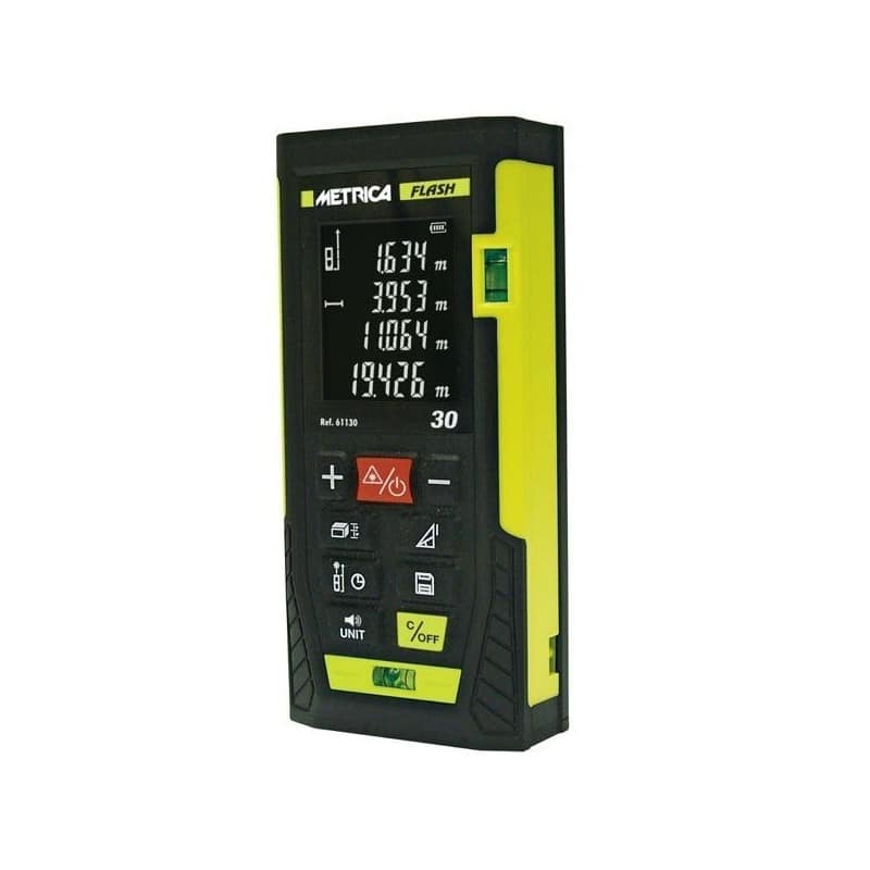 Distanziometro laser Metrica flash con 2 fiale 30/60 metri