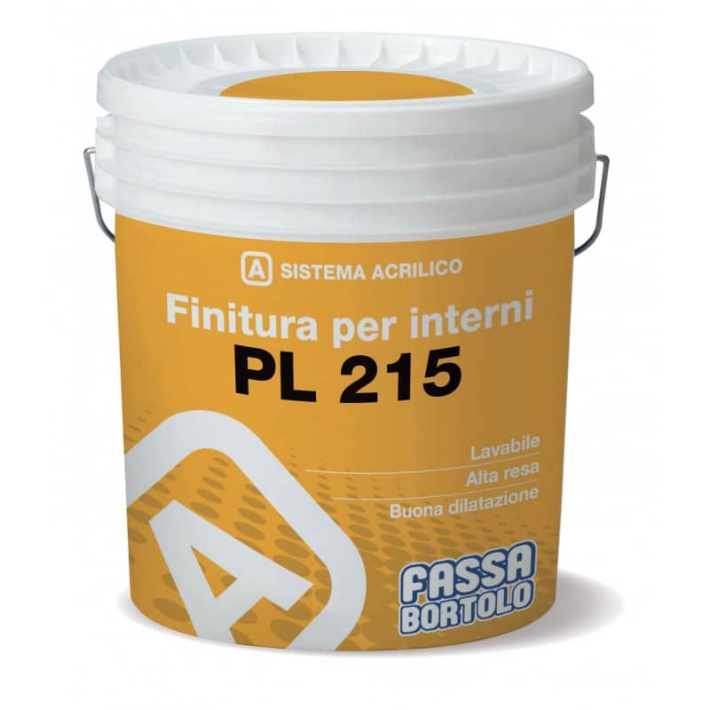 Idropittura Fassa PL215 lavabile bianco (Secchio da 5 e 14 lt)