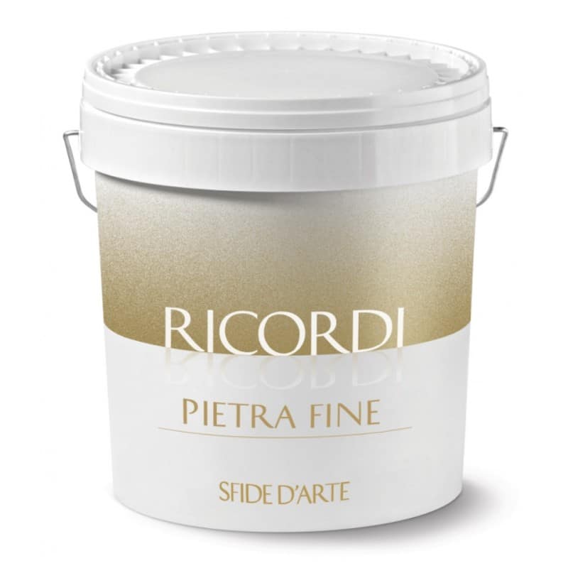 Stucco Fassa RICORDI PIETRA FINE bianco (Secchio da 2,5 e 20 Kg)